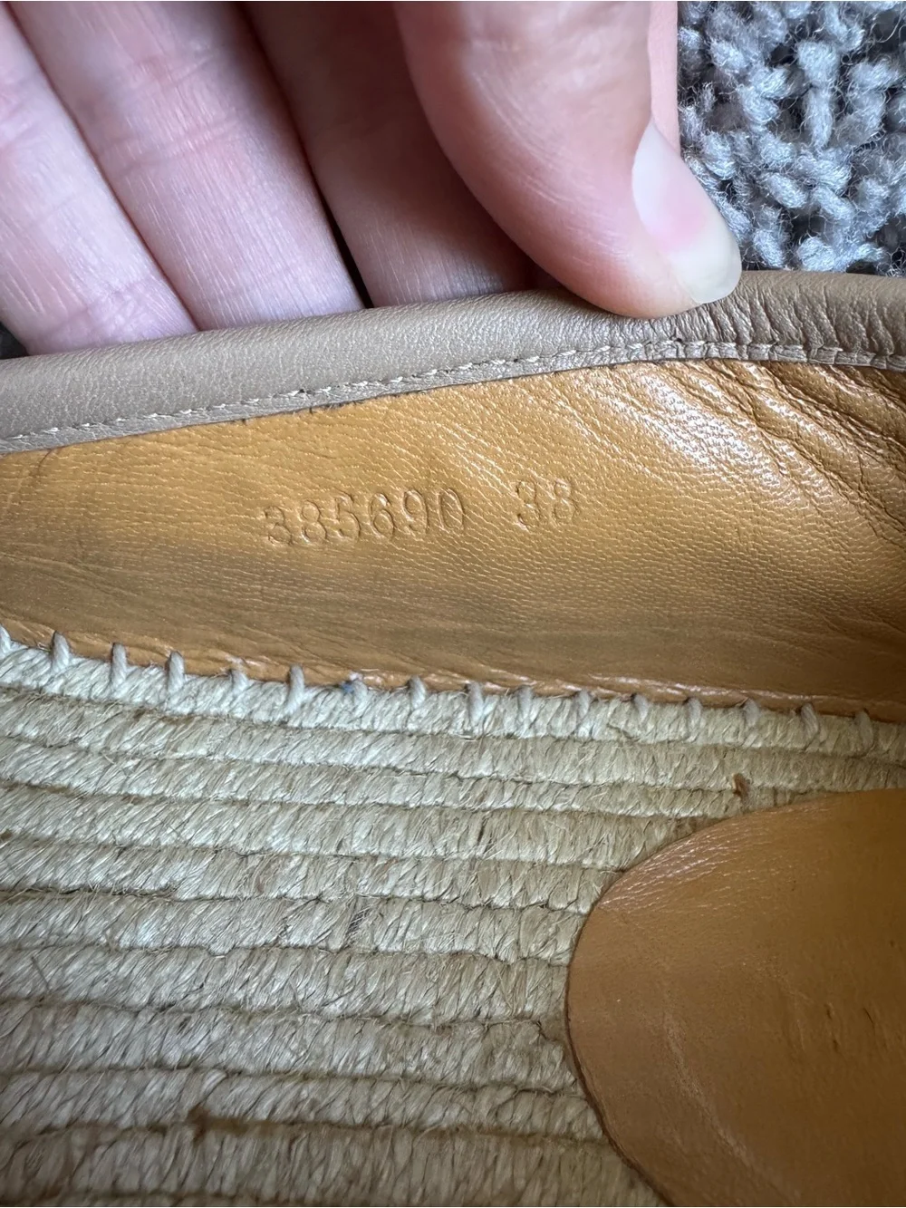 Gucci Women's Espadrille Flats Size 7.5